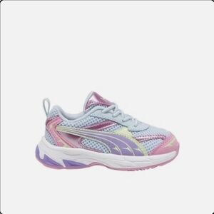 PUMA Morphic Mystery Garden Toddler Girls Blue Pink Sneakers Size 8C Toddler